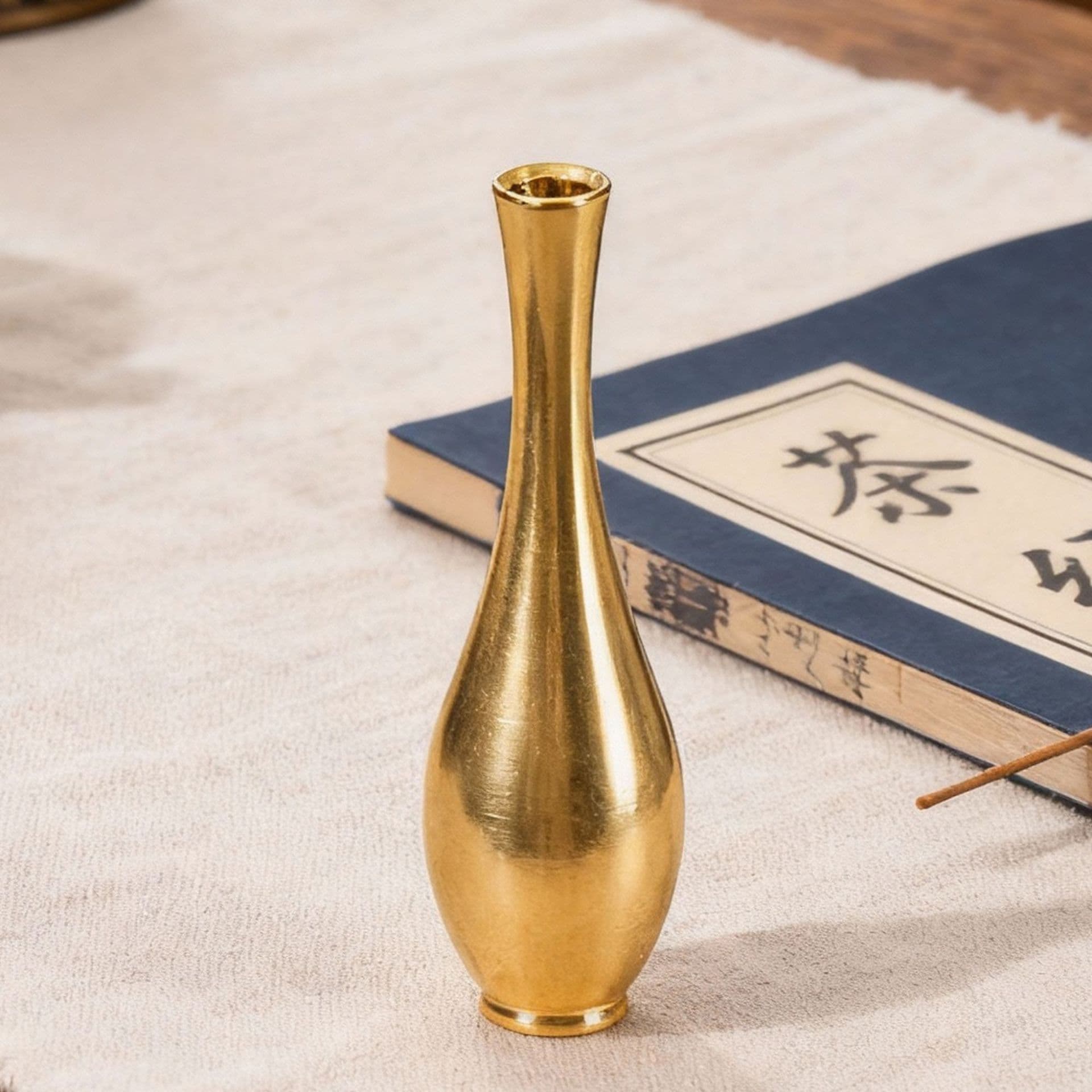 Brass Vase Incense Holder Gourd Incense Stand Brass Pure Copper Tibetan Incense Base Stick Incense Coil Incense Small Incense Holder Aromatherapy Burner Accessories