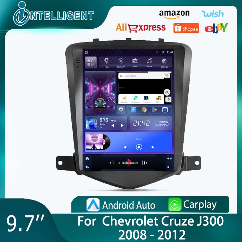For Chevrolet Cruze 08-12 9.7-inch Vertical Screen Android GPS Car Navigation