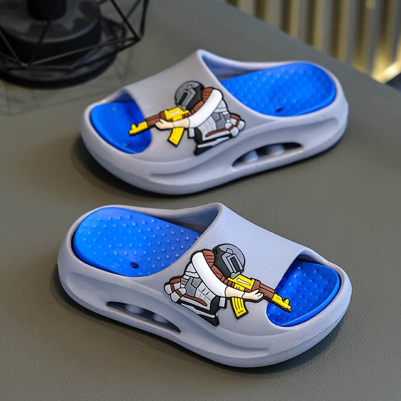EVA Children's Slippers Boys' Summer Indoor Home Slippers Big Kids' Youth Students Slippers Breathable Quick Dry Waterproof Non-Slip