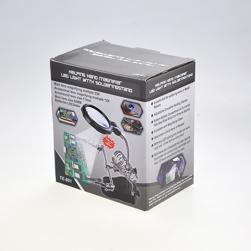 Illuminated Repair Assistant Clamp Magnifier Mobile Phone Motherboard Equipment Repair Tool Station Magnifying Glass Source Factory