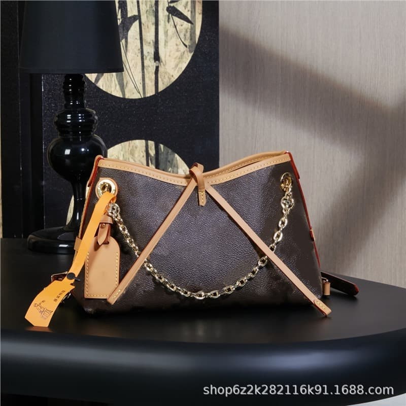 M&LV Lujia big brand classic old flower carryall bb women's shoulder bag tote bag chain bag