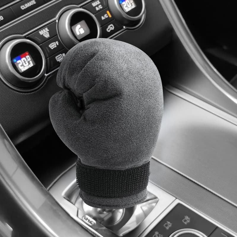 Cute Plush Winter Car Shift Knob Cover Hand Brake Cover Set Gear Shift Cover Gear Lever Cover Creative Car Interior Accessories