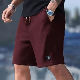 Cross-Border European and American Men's Casual Sports Shorts Summer Versatile Men's Plus Size Loose 5-Inch Shorts Pineapple Grid Shorts
