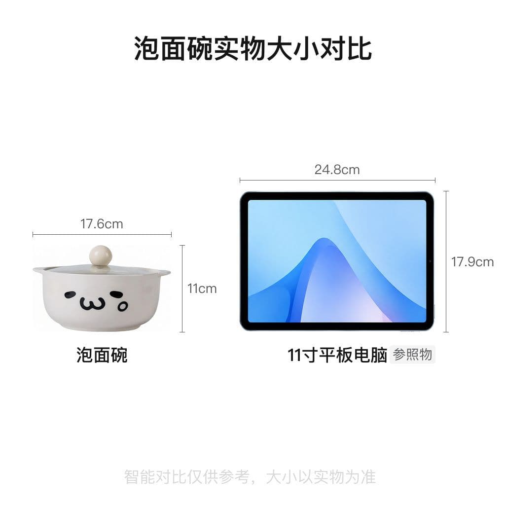 Hot-Selling Emoticon Instant Noodle Bowl Ceramic with Lid Double Handle Noodle Bowl Student Dormitory Instant Noodle Bowl Luosifen Soup Bowl