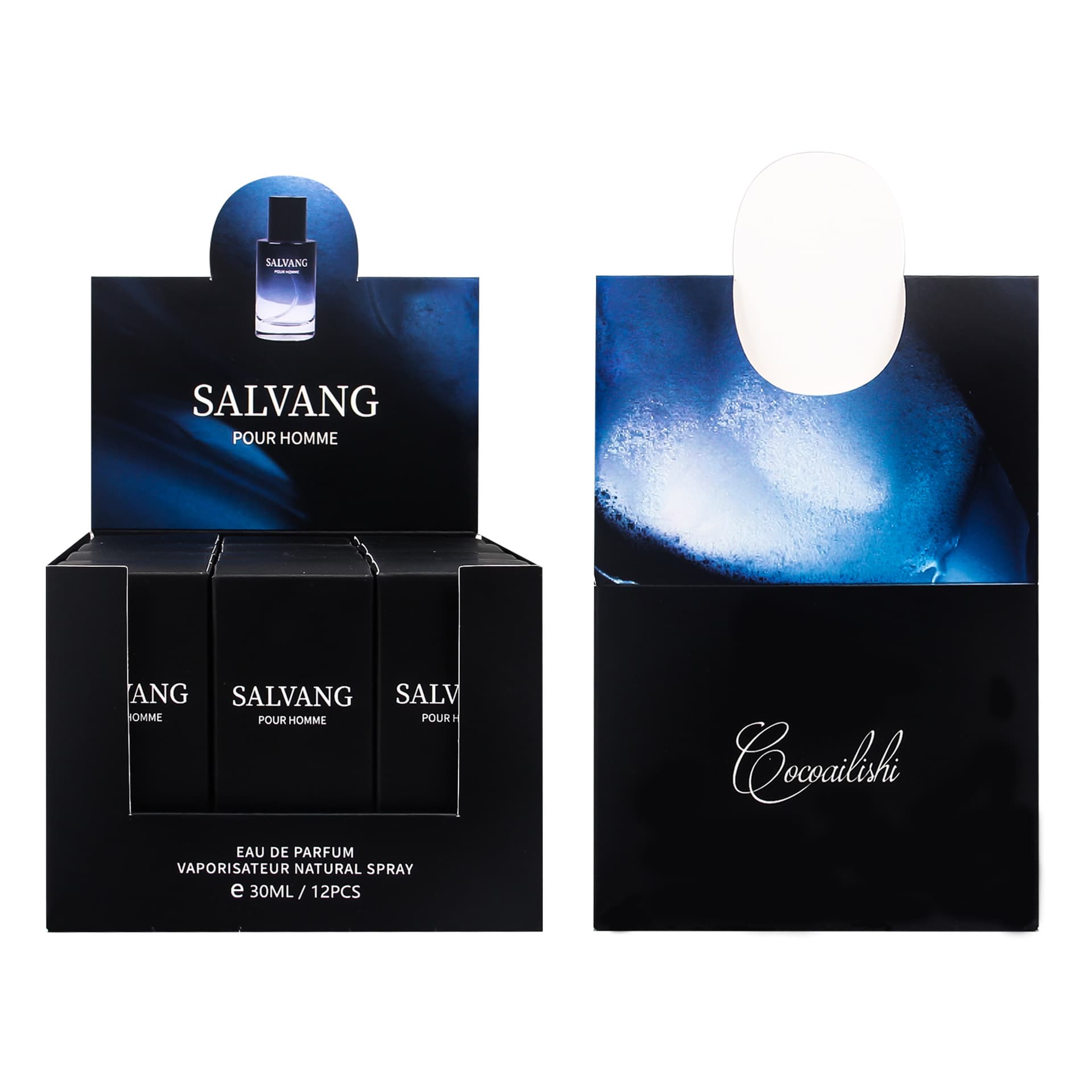 Men's Cross-Border Fragrance Perfume Clear Light Scent Long-Lasting Aroma PDQ Display Box