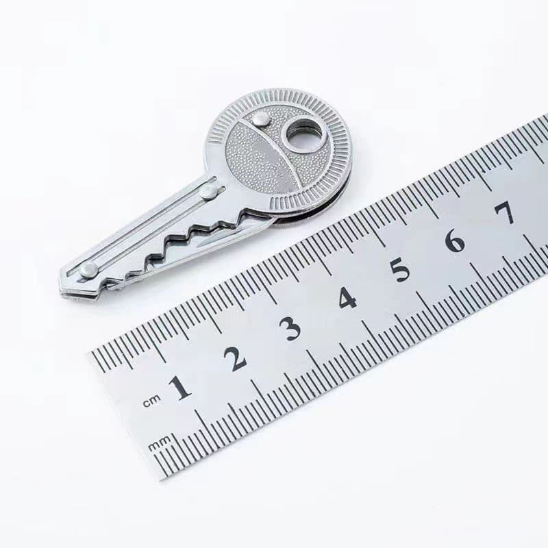 Outdoor multifunctional portable key knife, stainless steel foldable knife, EDC tool, portable mini knife
