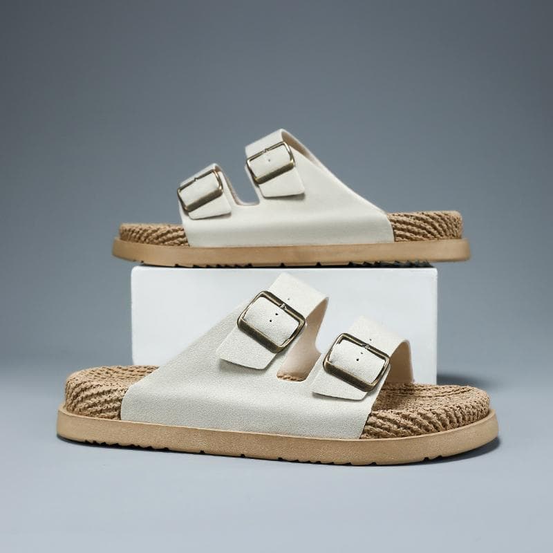 Cross-border Birkenstock-style Two-strap Slide Sandals for Men, Summer Outdoor Wear 2026 Summer Slippers, Factory Wholesale Slippers