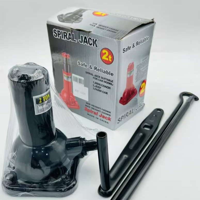 2-Ton Screw Jack, Double-Stage Mechanical Gear Tower Hand-Crank Extended Vertical Jack for SUV and Off-Road Vehicles