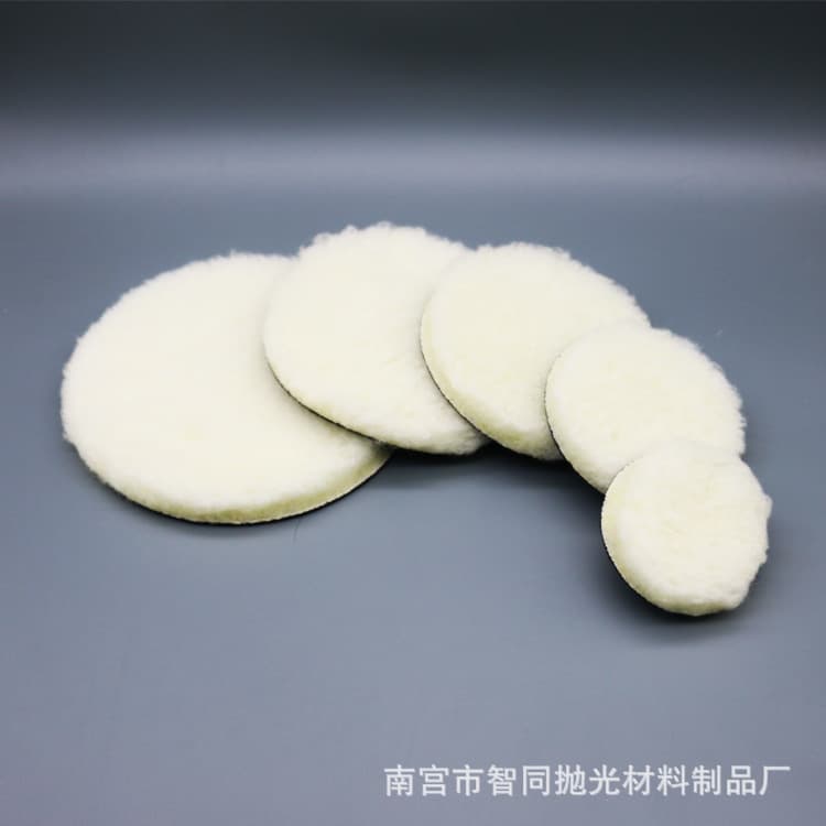 34567-inch car detailing polishing and waxing machine with artificial wool polishing pads, self-adhesive imitation wool wheels