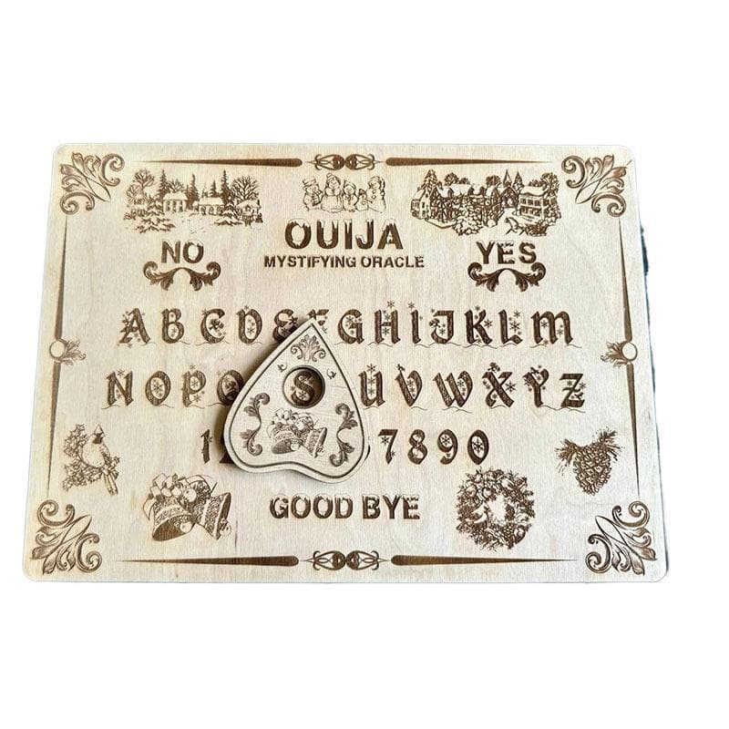 Cross-border Christmas Ouija Board Wooden Board Game Halloween Decoration Ornament