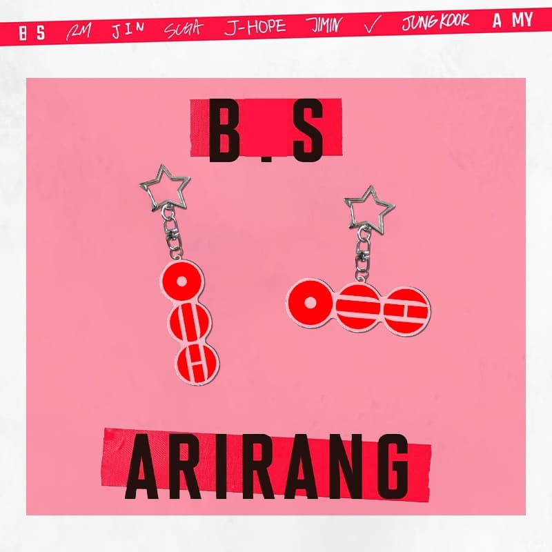 BTS Official 5th Album 'ARIRANG' Single Snap Acrylic Keychain - BTS V Kim Taehyung Merchandise