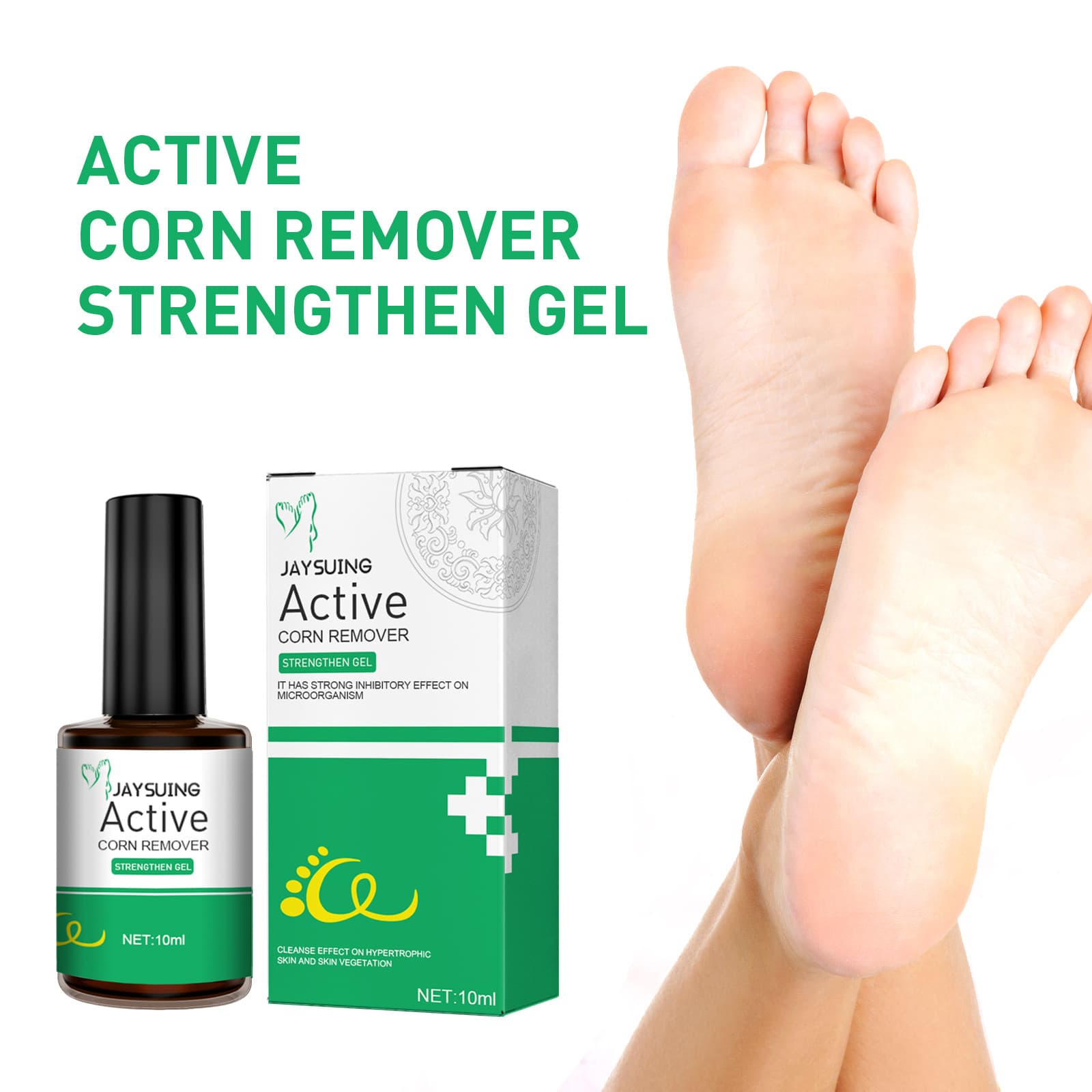 Jaysuing Foot Skin Care Solution Delicate Foot Skin Care Solution for Foot Skin Cleansing and Care