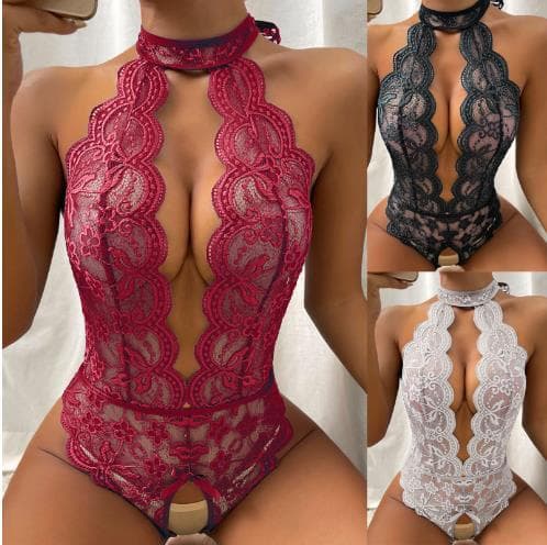 Export Supply Amazon Lingerie Wholesale Lingerie Factory Open Crotch Bodysuit New Hot Selling