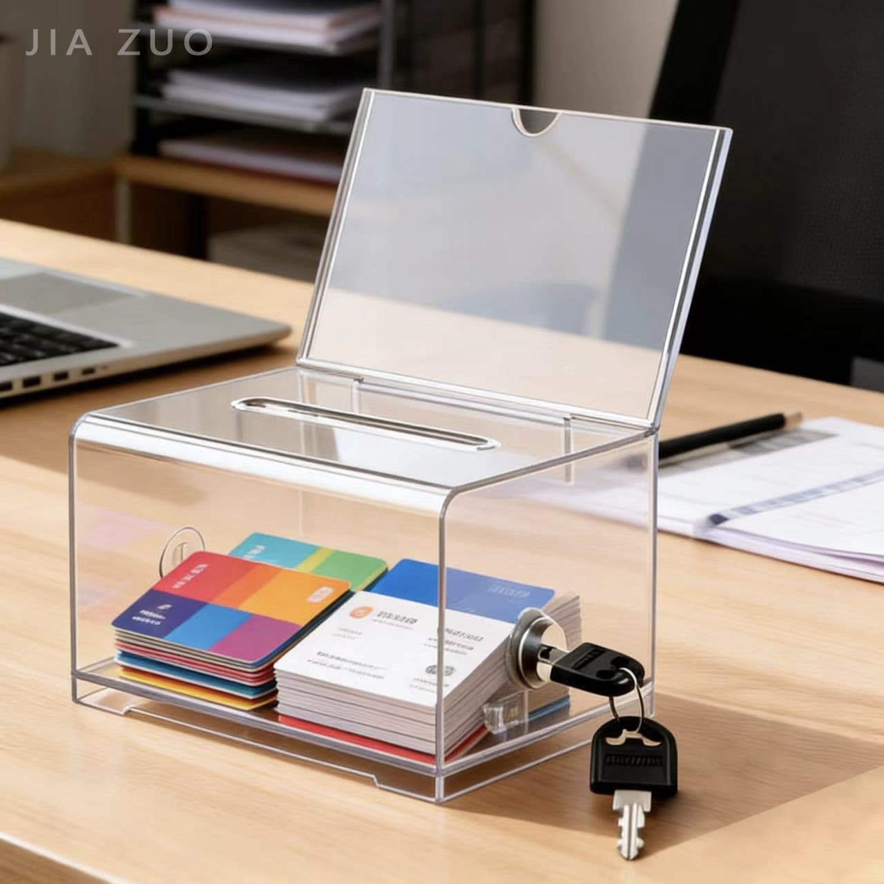 Hot-selling Acrylic Business Card Holder, Advertising Business Card Box, Transparent Storage Business Card Box, Suggestion Box