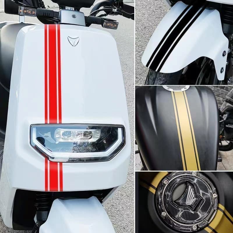 50cm Cross-border Motorcycle Racing Stripe DIY Car Sticker Motorcycle Modification Personalized Fuel Tank Cover Car Decal