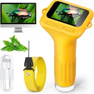 Kids Educational Digital Microscope Handheld Biological Observation Magnifier Science Learning Toy