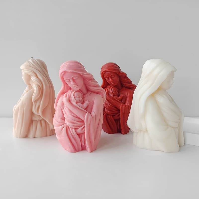 Cross-border Baby Holding Candle Aromatherapy Mold DIY Handmade Soap Gypsum Ornament Candle Decoration Making Tool