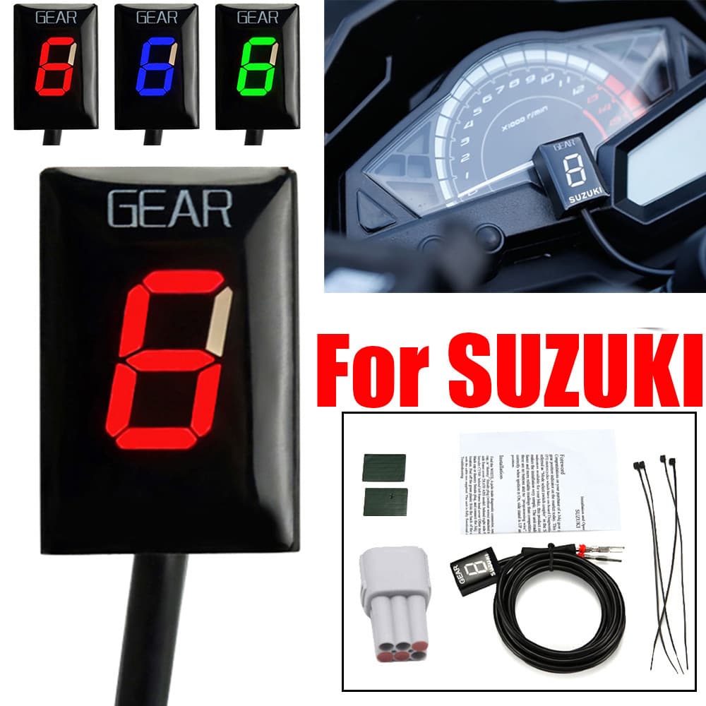 LED Gear Indicator for Suzuki Motorcycle Digital Gear Display Meter