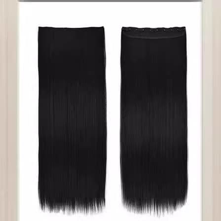 European and American One-Piece Five-Card Straight Hair Extension Piece Seamless Hair Extension Piece for Any Skin Color