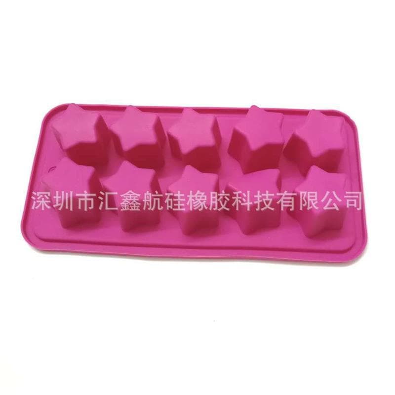 Chocolate pudding mold, ice cube mold, silicone star cake candy mold