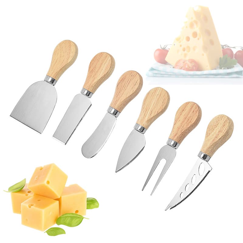 Wholesale Stainless Steel Cheese Knife Set, Baking Tools Butter Knife, Four-Piece Pizza Cutter Set