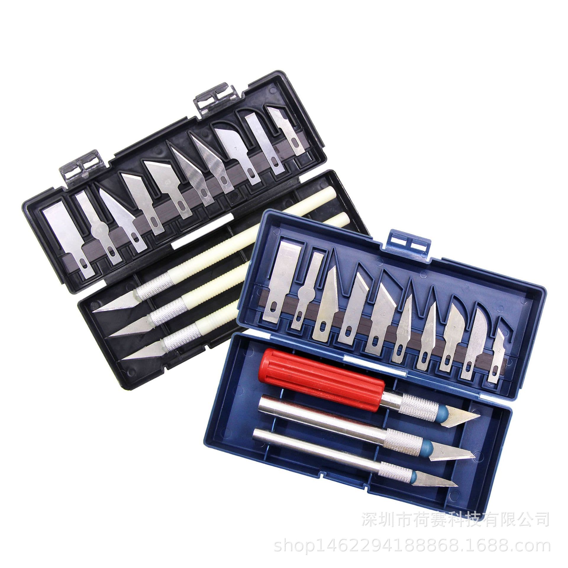13-piece set of aluminum alloy carving knives, pen knives, model making tools, mobile phone foil utility knife set, cross-border new style