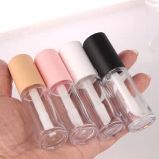 In Stock 10ml Lip Gloss Tube PETG Thick Rod Pink White Lip Gloss Bottle Concealer Packaging Material Lipgloss Tube