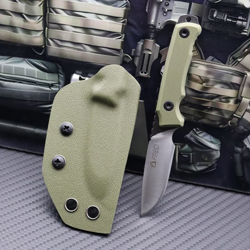 420 Stainless Steel Outdoor Small Straight Knife Camping Survival Knife Mini Fruit Knife