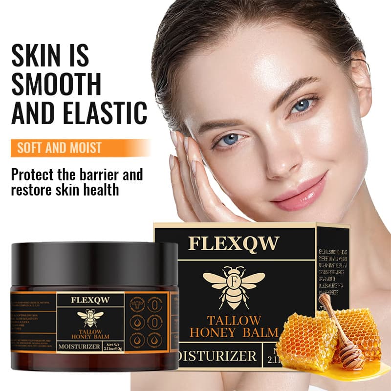 Cross-border English Version TEMU Amazon Beef Tallow & Honey Moisturizing Cream Face Hydrating Balm with Bee Venom Skin Care Cream