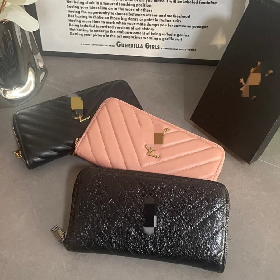 Wholesale Cross-Border Fashionable Large-Capacity Women's Zipper Clutch Bag Multi-Functional Card Holder Wallet Coin Purse