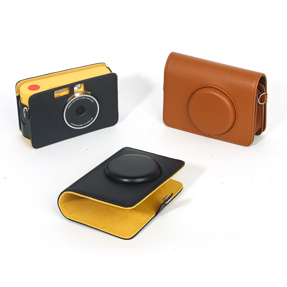 Compatible with Kodak Instant Print MS200 Solid Color Camera Bag, Snug Fit, Shockproof Storage Protective Case, Carry Pouch, Crossbody Bag
