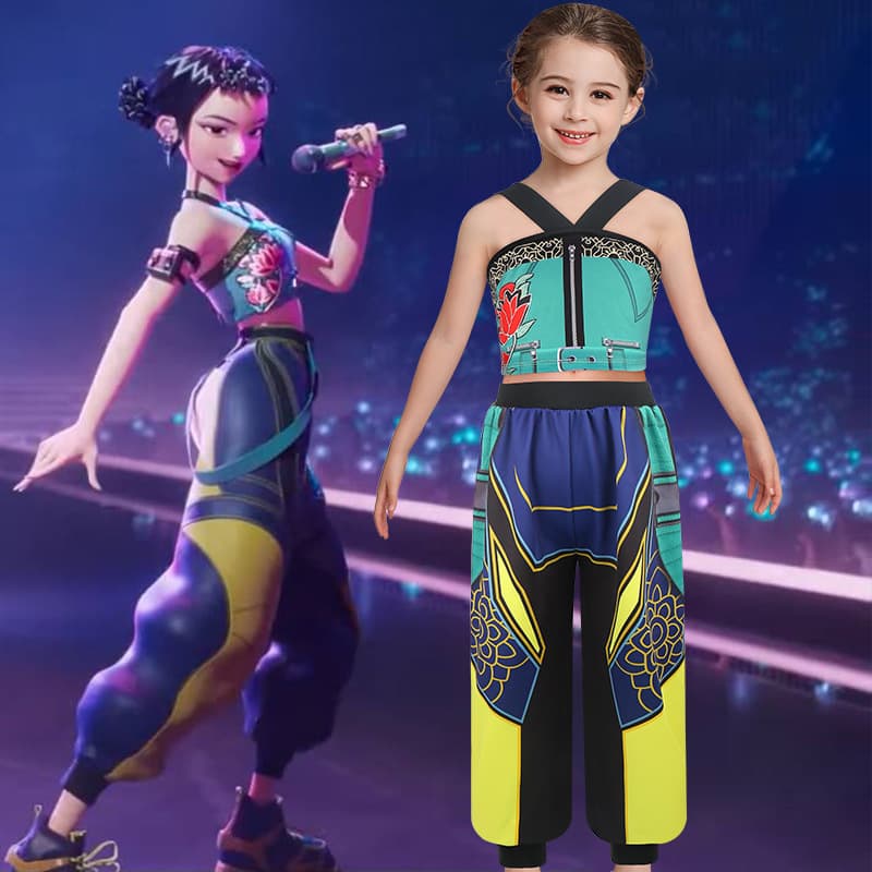 2025 Children's Clothing, Witch Hunter Group Zoe Cosplay Costume, Stage Performance Outfit, Korean Group Anime Girl Group Performance Wear