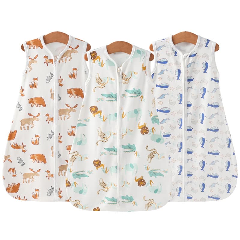 Foreign Trade European and American Style Baby Summer Vest Sleeping Bag Baby Air Conditioning Room Anti-Kick Blanket Children's Onesie Pajamas 8904