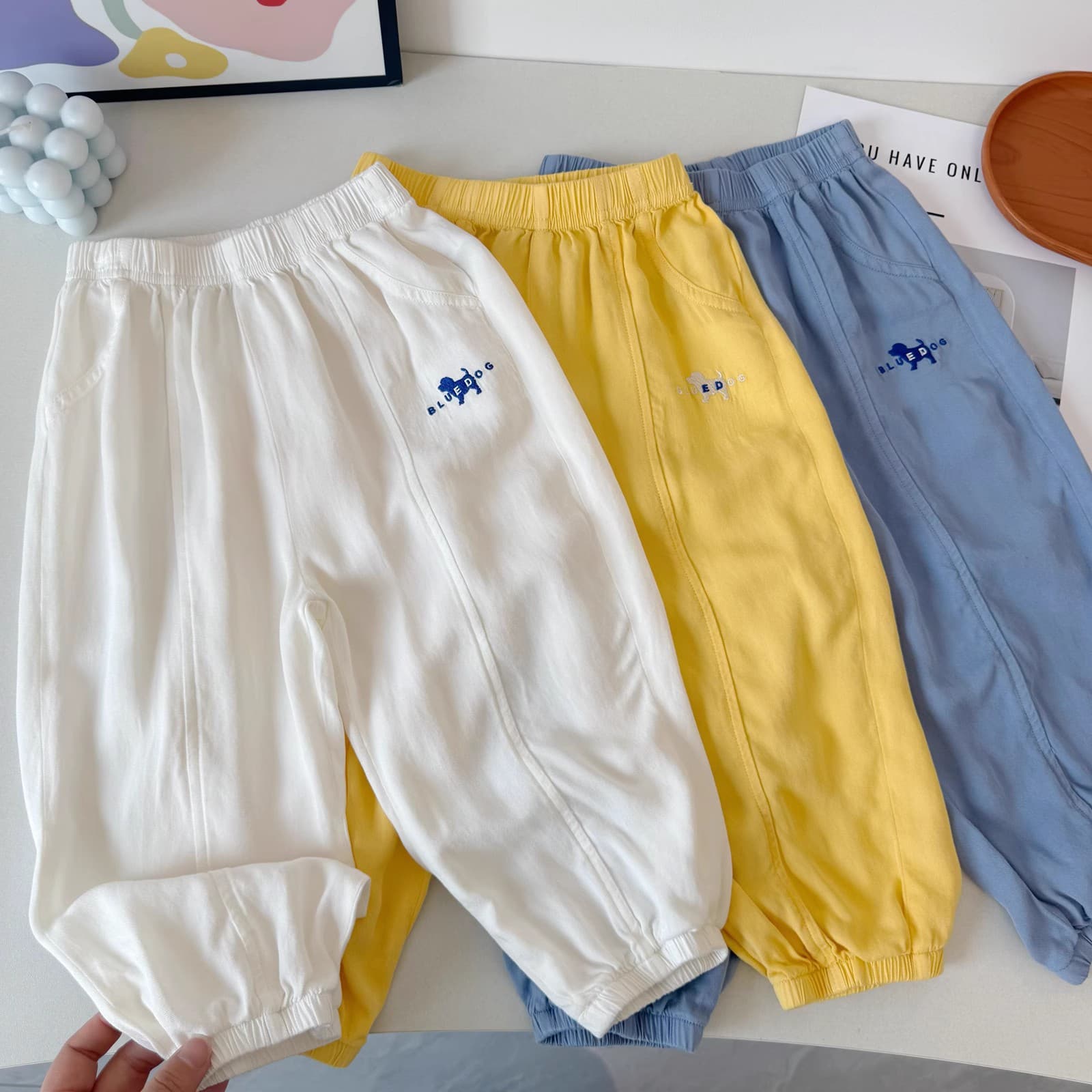 Tencel Mosquito-Repellent Pants 2026 Summer Kids Thin Bloomers Long Pants Boys Girls Baby Class A In Stock 24h Shipping