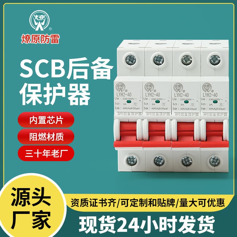 SCB Power Backup Protector 4P Pre-Switch Current Rapid Disconnector LYH2-40 Surge Protective Device