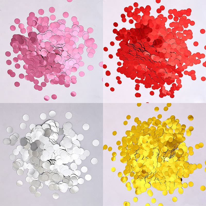 1.5cm cross-border 10g confetti Papper sequins sprinkle filler round paper aluminum foil gold and silver party confetti