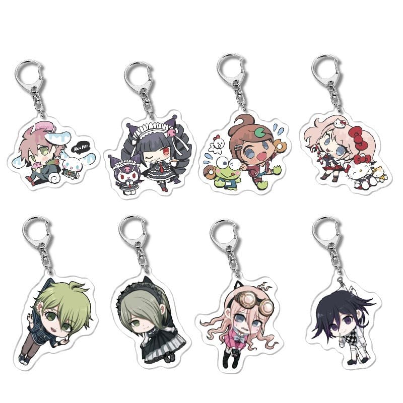 Anime Danganronpa V3 Kaede Akamatsu Monokuma 2D HD Acrylic Keychain Pendant Wholesale