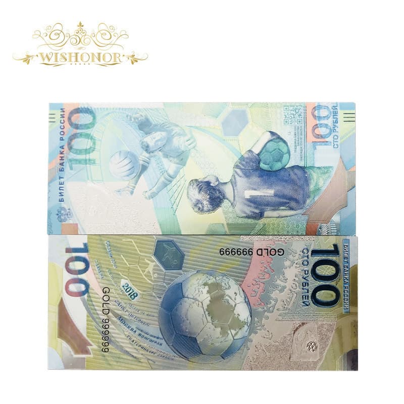 New Multicolor Russian Commemorative Banknotes for Collection and Vintage Style