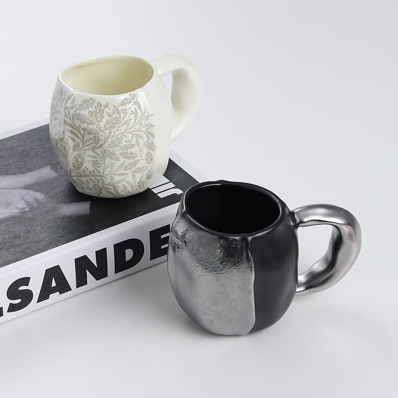 Creative Large Capacity Ceramic Mug, Home Water Cup, Breakfast Milk Cup, Ceramic Cup, Coffee Cup, Sin Style Cup
