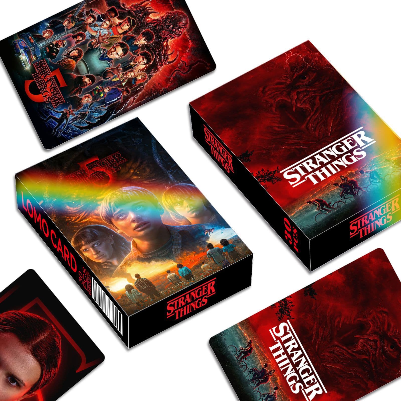 Stranger Things LOMO Cards 30-Pack Double-Sided Character Cards Cross-Border Supply