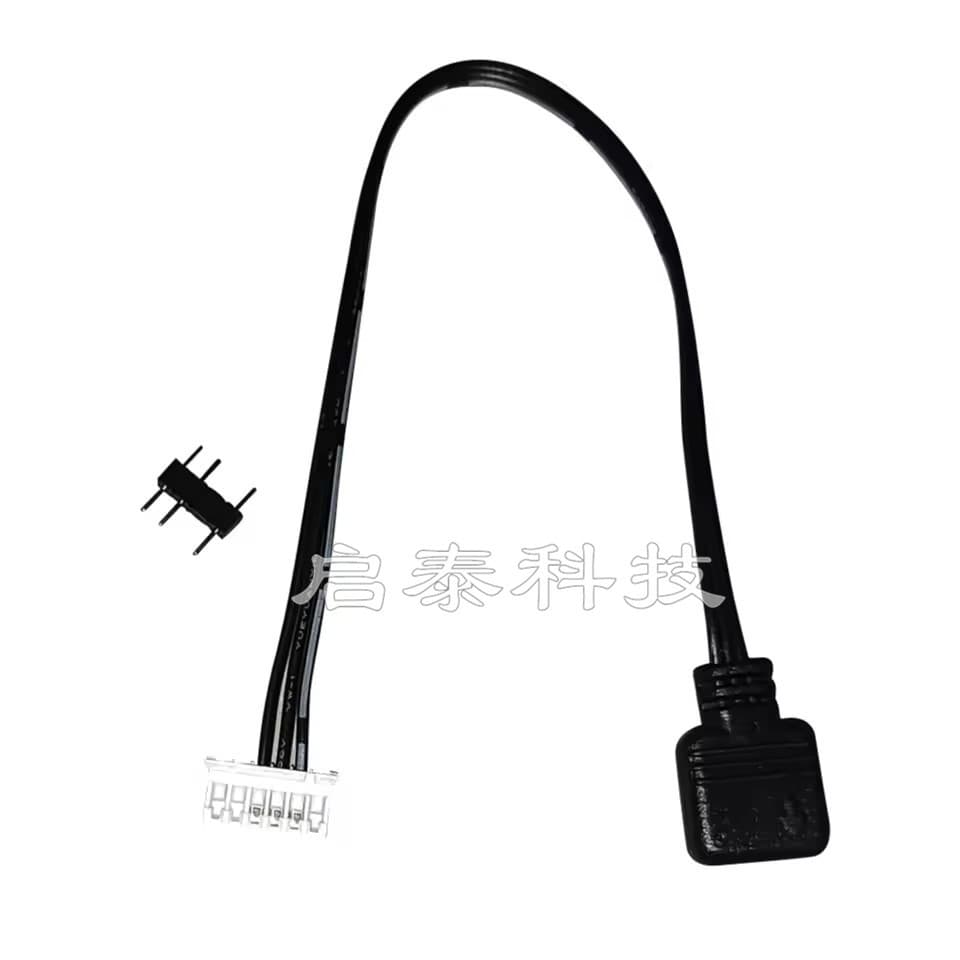 Motherboard 5V 3-Pin RGB to 6-Pin Addressable Controller Interface Cable, Motherboard Controller Conversion Cable 6-Pin