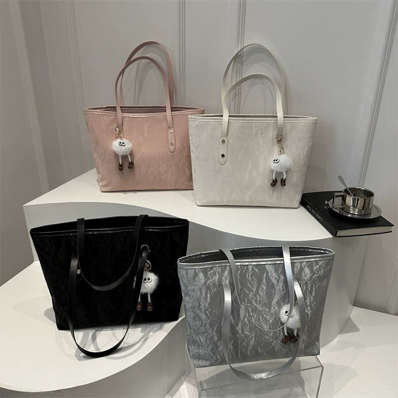 Tote bag for women 2025 autumn new large-capacity commuter bag versatile shoulder bag casual college student class bag