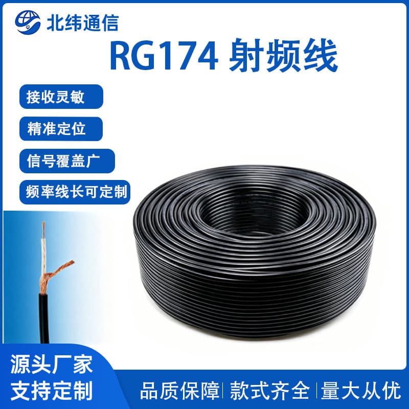RG174 All-Copper RF Cable RG58 Signal Cable RG316/RG178/LMR Antenna Transmission Cable