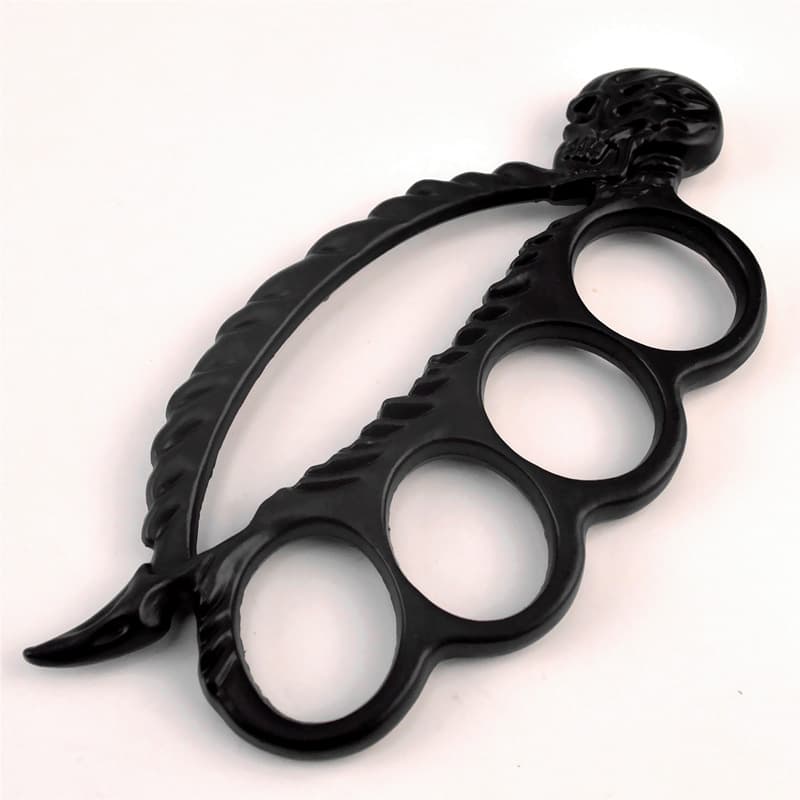 Sleeping Beauty Martial Arts Wristband Four-Finger Knuckle Duster Car Window Breaker Rescue Gear Knuckle Punch Glove