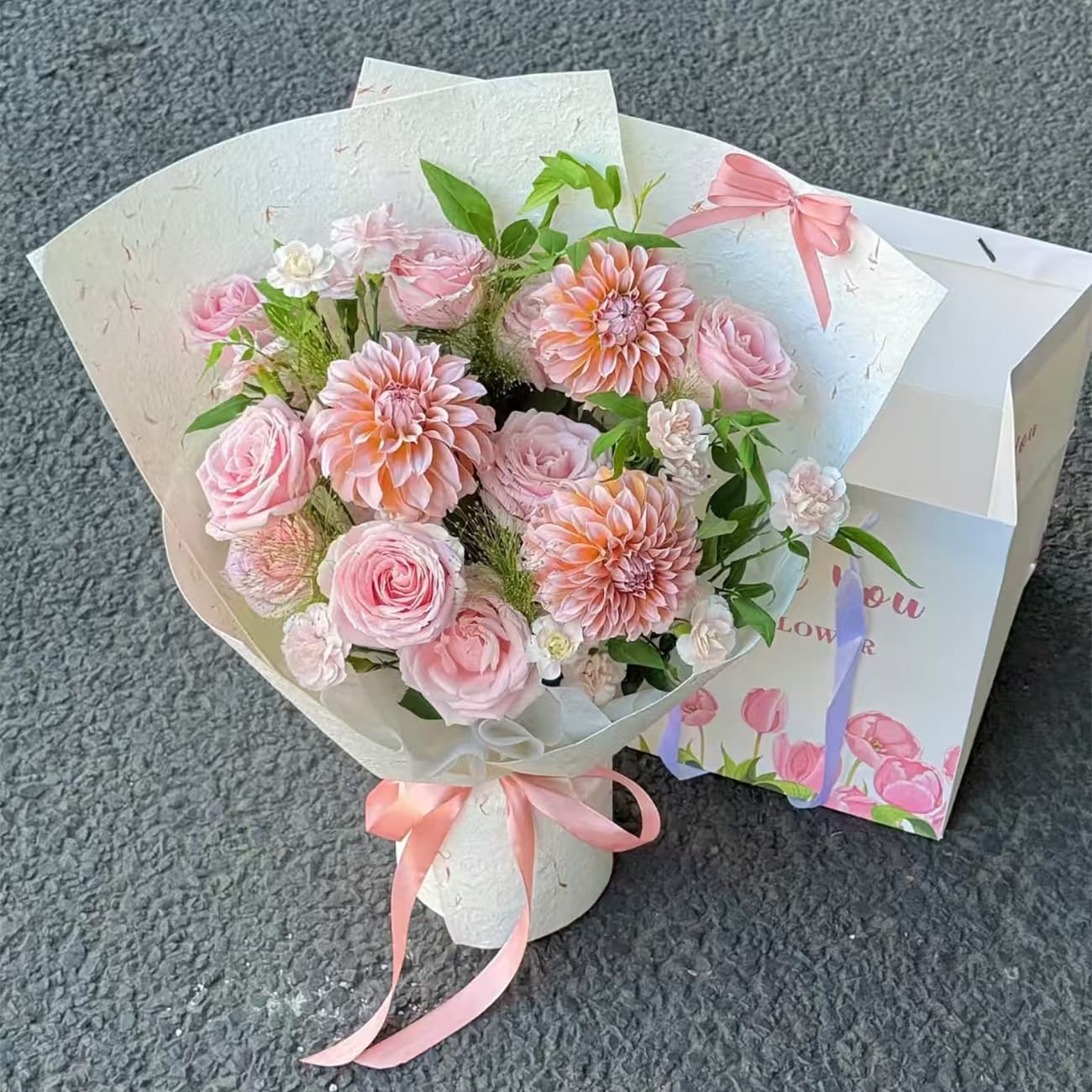 Petal Paper Thickened Floral Embossed Wrapping Paper for Bouquets, Gift Wrapping, Gift Boxes, Floral Art Paper