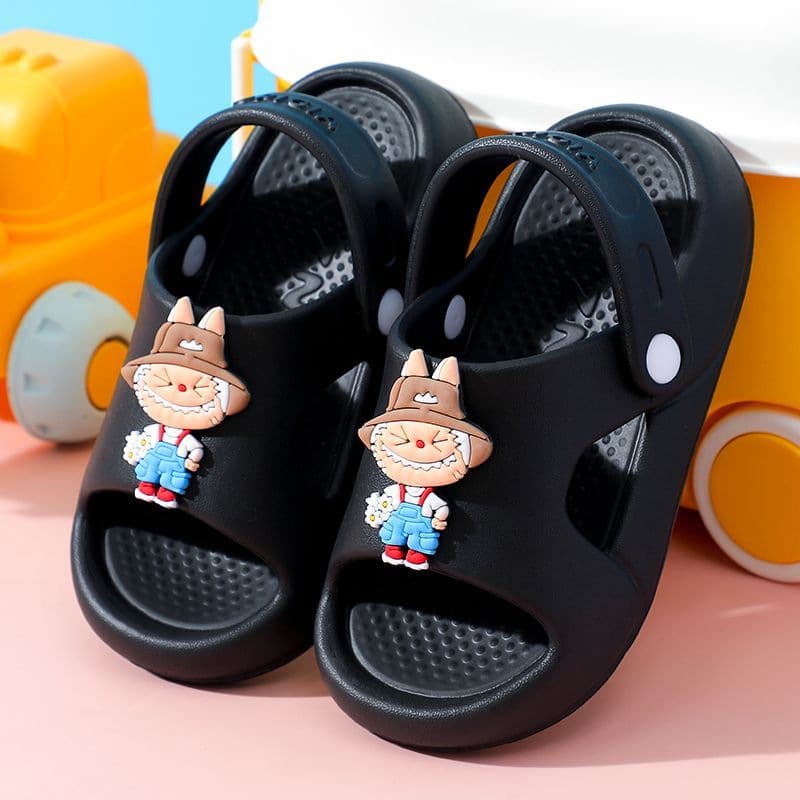 Children's Clog Sandals for Girls, Quick-Dry Ultra-Light EVA Thickened Soft Silent Slippers for Indoor Bathroom and Outdoor Wear