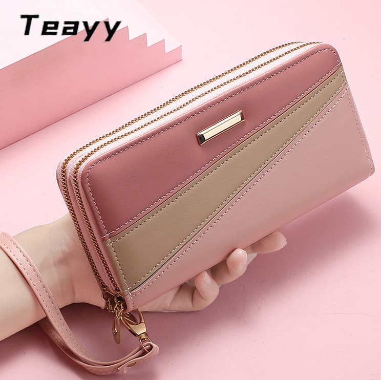 2024 New Women's Wallet Long Clutch Phone Bag Small Coin Purse Multi-Functional Lady Billfold