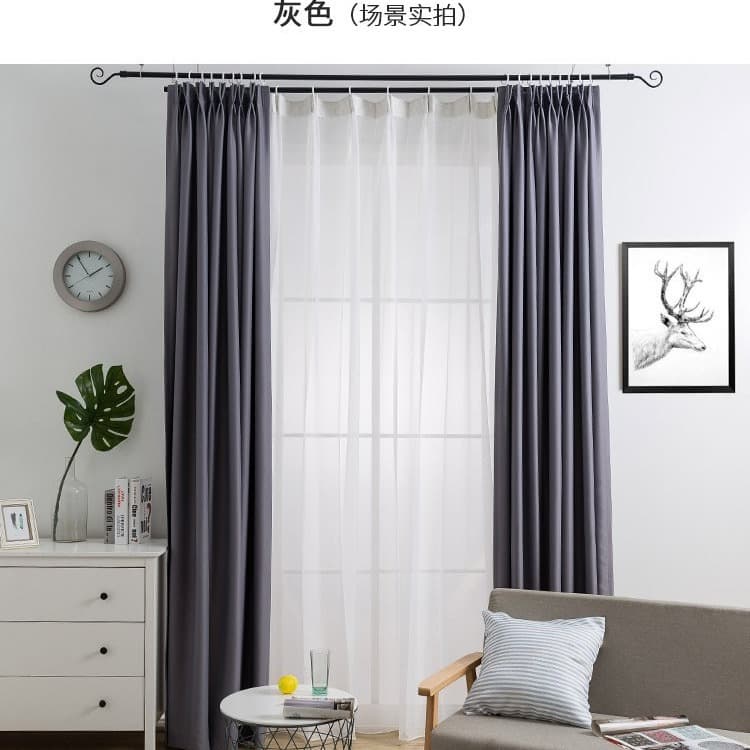Factory direct sales of nylon taffeta high taffeta blackout curtain fabric, high density, good drape, flame retardant and fireproof.