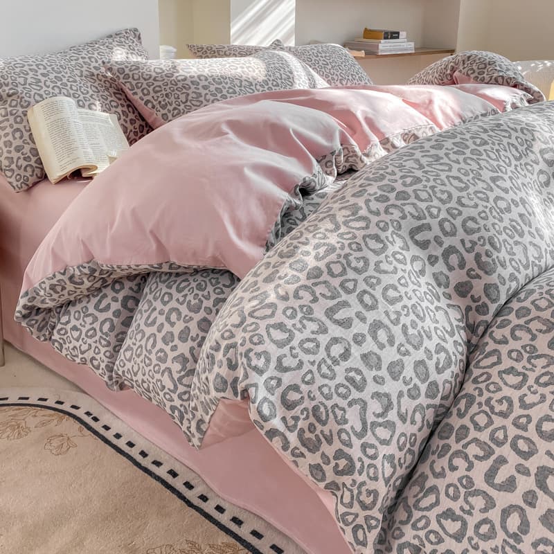 Jacquard Pure Cotton 4-Piece Set 2025 New Style Premium Cotton Bed Sheet Duvet Cover 3-Piece Set for Men