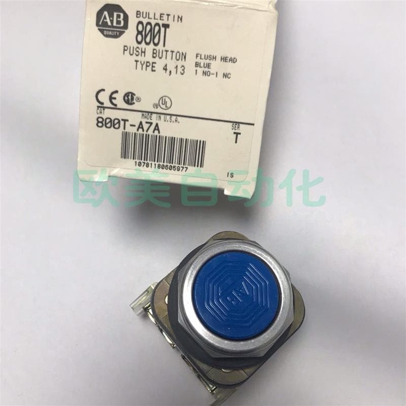 A089*AB Button 800T-A7A Blue Button with One Row of Contacts 800T-A Genuine In Stock